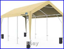 PEAKTOP OUTDOOR Shelter Garage Storage Awning Canopy Adjustable Carport 10x20FT