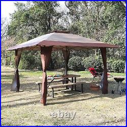 PHI VILLA 13x13ft Pop-up Canopy Gazebo Awning Outdoor Tent for Patio Party