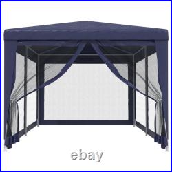 Party Tent Outdoor Canopy Tent Gazebo Marquee with 4 Mesh Sidewalls vidaXL