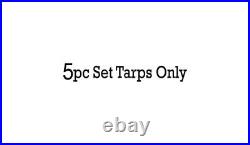 Party Tent Replacement Canopy Tarp Set (Top and Side Paneling) 5pc