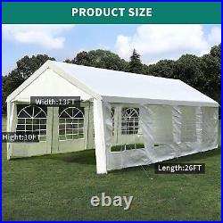 Party Tent Wedding Patio Gazebo Outdoor Carport Canopy Shade 13x26 FT Removable