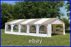 Party Wedding Tent Shelter Canopy with Waterproof Top 32'x16' Budget PVC Sand