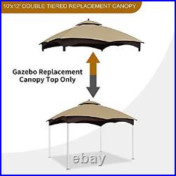 Patio 10X12 Replacement Canopy Roof for Lowe's Allen Roth