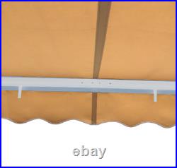 Patio Awning Canopy Manual Retractable Deck Outdoor Sun Shade Shelter 13x10 Ft