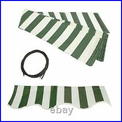 Patio Awning Canopy Motorized Retractable Deck Outdoor Sun Shade Shelter Green