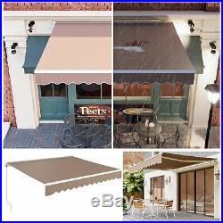Patio Awning Canopy Retractable Deck Door Sun Shade Shelter Restaurant Cafe