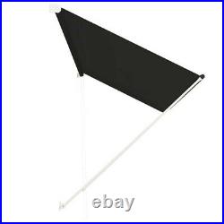 Patio Awning Manual Retractable Sun Shade Awning Outdoor Canopy Shelter