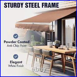 Patio Awning Retractable 20x10 Electric Sun Shade Canopy Outdoor Deck Shelter Gr