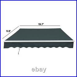 Patio Awning Retractable 20x10 Electric Sun Shade Canopy Outdoor Deck Shelter Gr