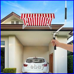 Patio Awning Retractable Awning Sunshade Shelter withCrank Handle 59 x 39