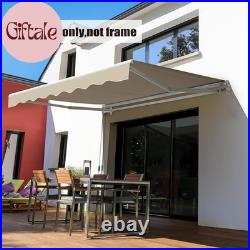 Patio Awning Retractable Replacement Canvas, Patio Awning for Patio, Balcony, With