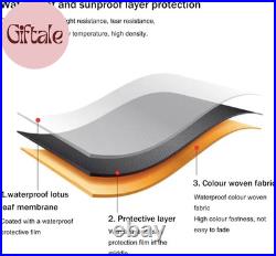 Patio Awning Retractable Replacement Canvas, Patio Awning for Patio, Balcony, With