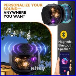 Patio Gazebo 10'x10' Netting and Curtain withLED Light & Bluetooth Speaker Khaki