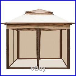 Patio Gazebo Canopy10.8x10.8ft Outdoor 2Tier Tent Shelter Awning Steel withNetting
