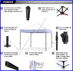 Patio Pop up Canopy Tent 10X10 Commercial-Series (Black) Patio Pop up Canopy Tent 10X10 Commercial-Series (Black)