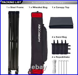 Patio Pop up Canopy Tent 10X10 Commercial-Series (Black)