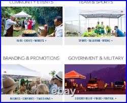 Patio Pop up Canopy Tent 10X10 Commercial-Series (Black)