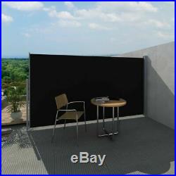 Patio Terrace Side Awning Retractable Free Standing Wall Shade Screen 160x300cm