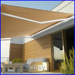 Patio Window Awning Retractable Sun Shade Canopy Outdoor Wall Mounted Awning