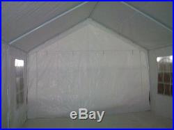 Peaktop 26x13 Heavy Duty Party Wedding Tent Carport Garage Canopy Shelter White