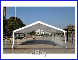 Peaktop 32'x20' Heavy Duty Carport Party Wedding Tent Canopy Gazebo White