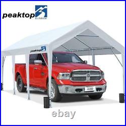 Peaktop Heavy Duty 10x20 Carport Boat Car Shelter Canopy Shed Garage Storage US