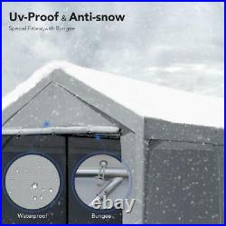Peaktop Outdoor 10'x20' Adjustable Height Carport Garage Tent Canopy Car Shelter