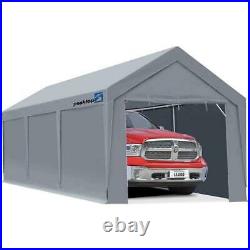 Peaktop Outdoor 10'x20' Heavy Duty Garage Shed Car Shelter Carport Canopy Shade