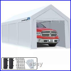 Peaktop Outdoor 10'x20' Heavy Duty Garage Shed Car Shelter Carport Canopy Shade
