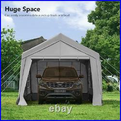 Peaktop Outdoor 10x20 Adjustable Carport Canopy Tent Shed Garage Storage Shelter