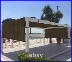 Pergola Shade Covers Replacement Canopy Sun Shade Screen Panels with Rod Pockets