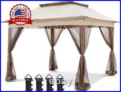Pergola Toldo Carpa Para Exteriores Jardin Patio Sombra 11 x 11 Pies Elegante