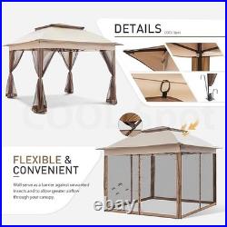 Pergola Toldo Carpa Para Exteriores Jardin Patio Sombra 11 x 11 Pies Elegante