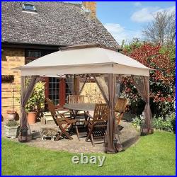 Pergola Toldo Carpa Para Exteriores Jardin Patio Sombra 11 x 11 Pies Elegante