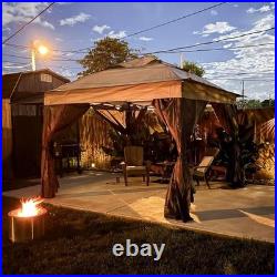 Pergola Toldo Carpa Para Exteriores Jardin Patio Sombra 11 x 11 Pies Elegante