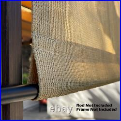 Permeable Pergola Shade Cover Replacement Canopy Cover with Rod Pockets 7 Colors