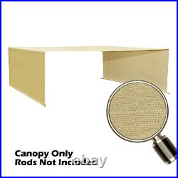 Permeable Pergola Shade Cover Replacement Canopy Cover with Rod Pockets 7 Colors