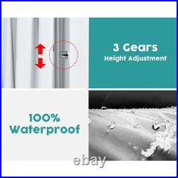 Pink 10x10 Carport Canopy with Sidewalls Party Wedding BBQ Gazebo Commercial Tent