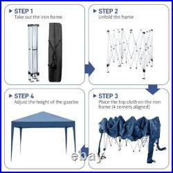 Pop UP Party Tent Canopy Gazebo Event Waterproof Outdoor 4 Walls 10'x 10' Tent