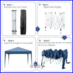 Pop UP Party Tent Canopy Gazebo Event Waterproof Outdoor 4 Walls 10'x 10' Tent