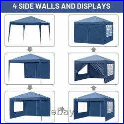 Pop UP Party Tent Canopy Gazebo Event Waterproof Outdoor 4 Walls 10'x 10' Tent
