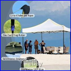 Pop Up 10x10 Canopy Outdoor Wedding Tent Folding Gazebo Shelter Shed Heavy Duty