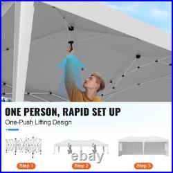 Pop Up Canopy 10 x 20 FT Pop Up Gazebo Tent with 3 Sidewalls & 2 Windows Pop Up Canopy 10 x 20 FT Pop Up Gazebo Tent with 3 Sidewalls & 2 Windows