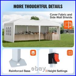 Pop Up Canopy 10 x 20 FT Pop Up Gazebo Tent with 3 Sidewalls & 2 Windows