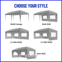 Pop Up Canopy 10x10 10x20 Canopies Shelte Tent Sidewall Outdoor Event