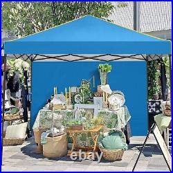 Pop Up Canopy 10x10 Instant Gazebo Picnic Party Tent with 4 Removable Sidewalls