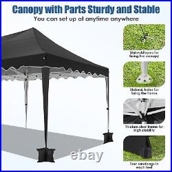 Pop Up Canopy 10x30FT Large Party Tent Portable Outdoor Canopy with 8 Sidewalls