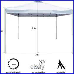 Pop Up Canopy 3x3m Outdoor Folding Instant Gazebo USAKKOAN1030853N3 White