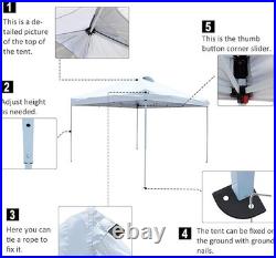 Pop Up Canopy 3x3m Outdoor Folding Instant Gazebo USAKKOAN1030853N3 White