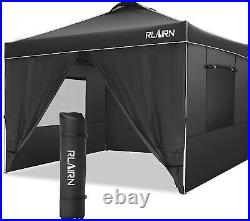 Pop Up Canopy Tent 10'X10' Gazebo Canopy with 3 Adjustable Height & 4 Sidewalls
